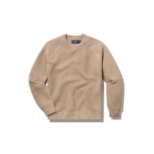 NEW GRAYERS men's ernest cotton cashmere crew sweater in oatmeal